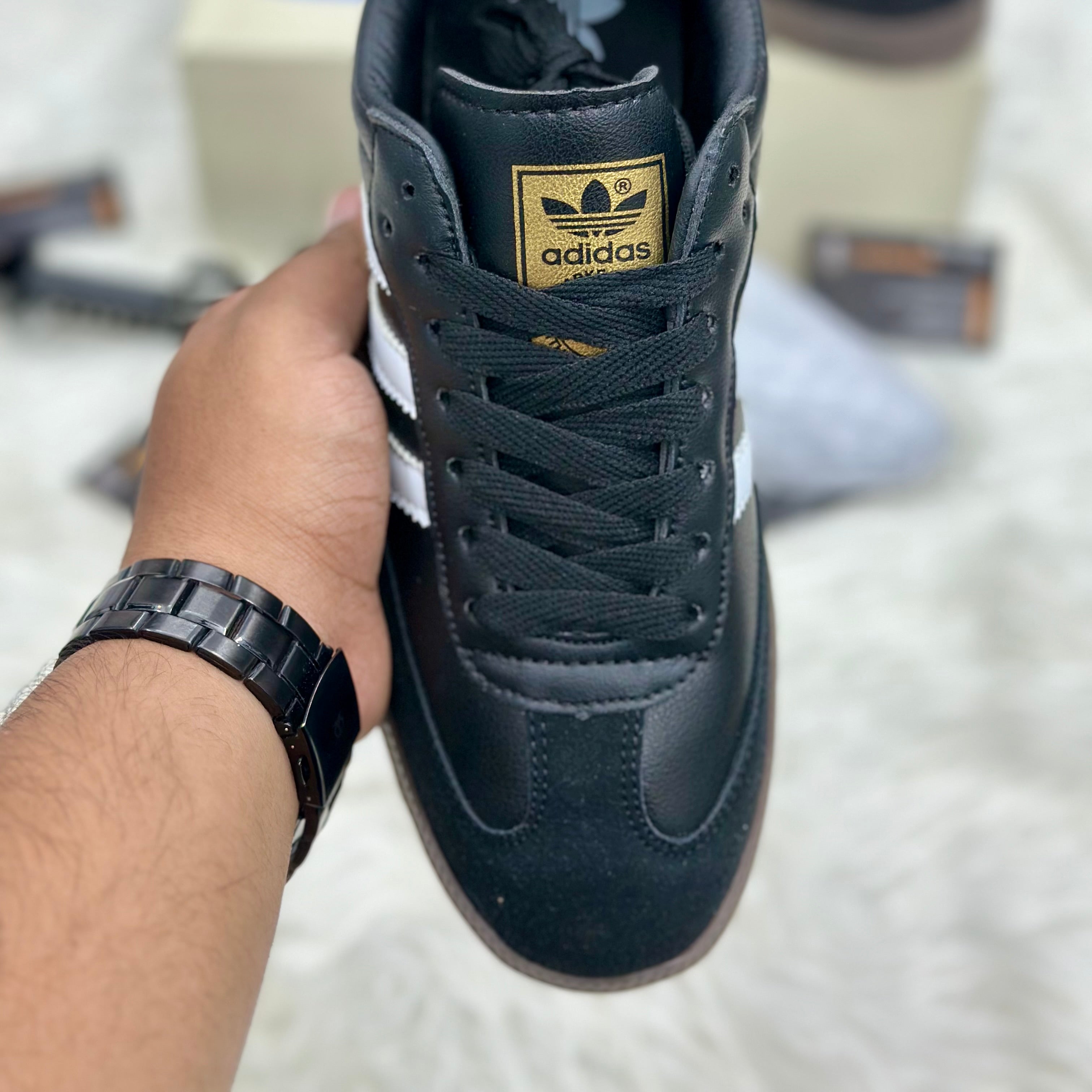 Adidas Samba OG — Black/White/Gum.