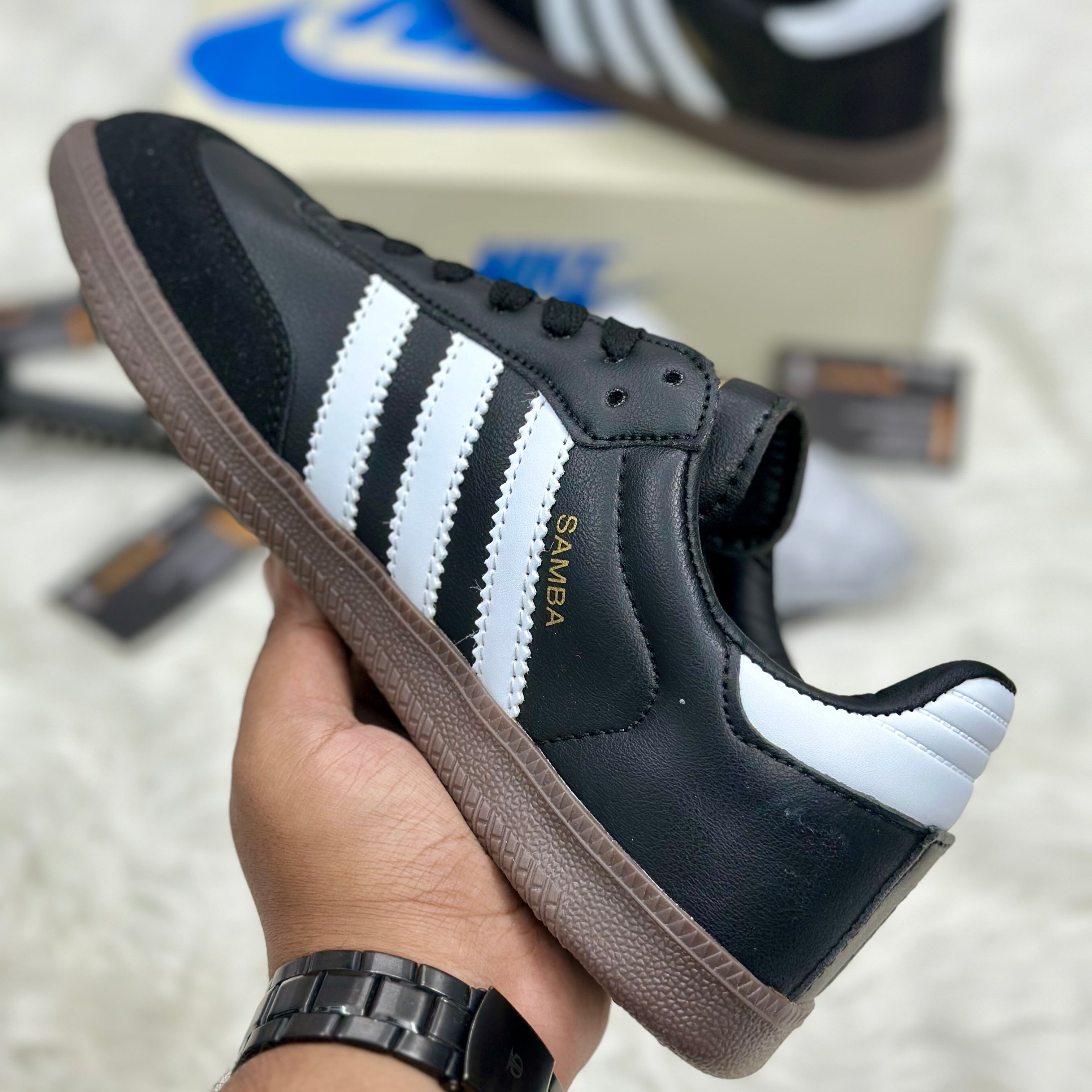 Adidas Samba OG — Black/White/Gum.