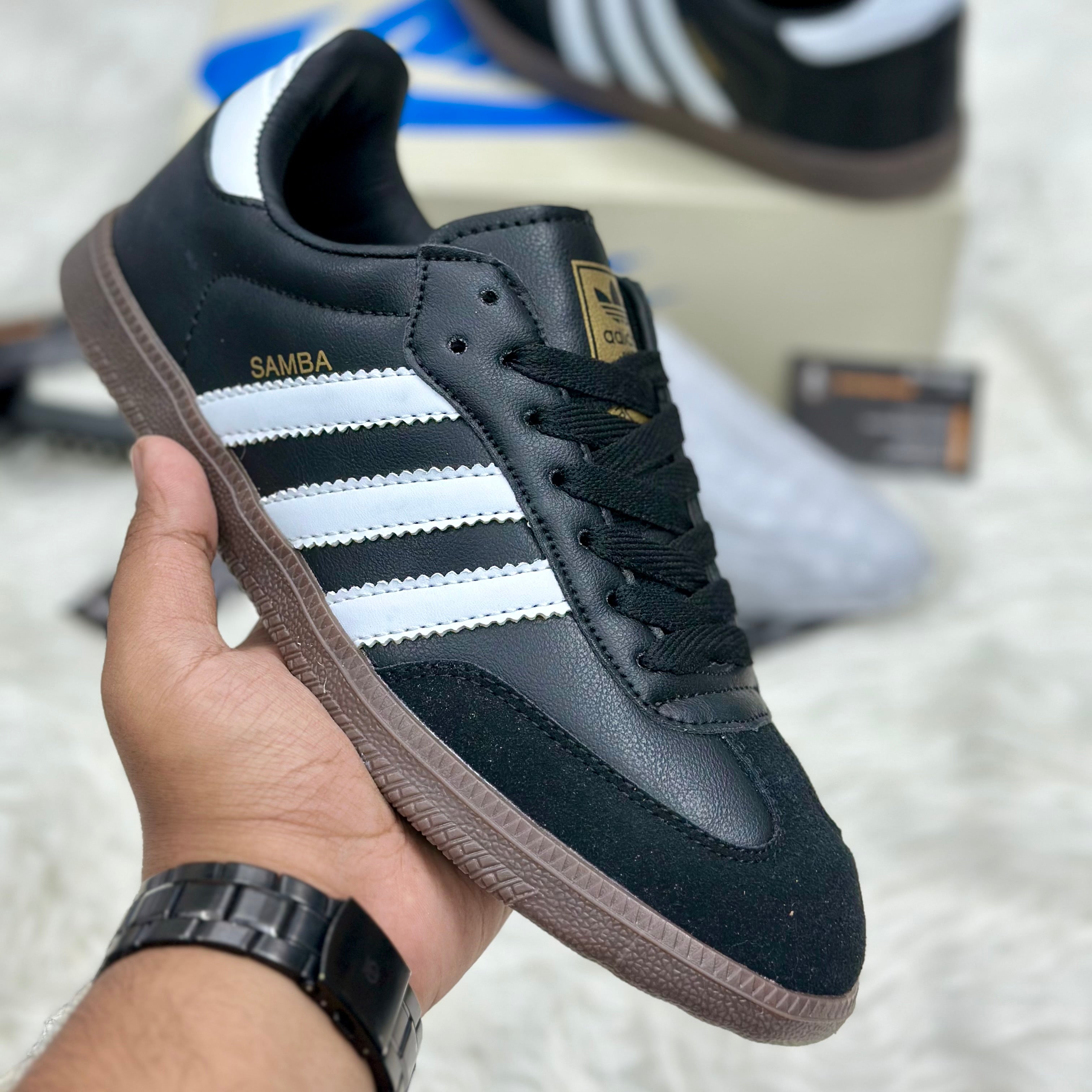 Adidas Samba OG — Black/White/Gum.